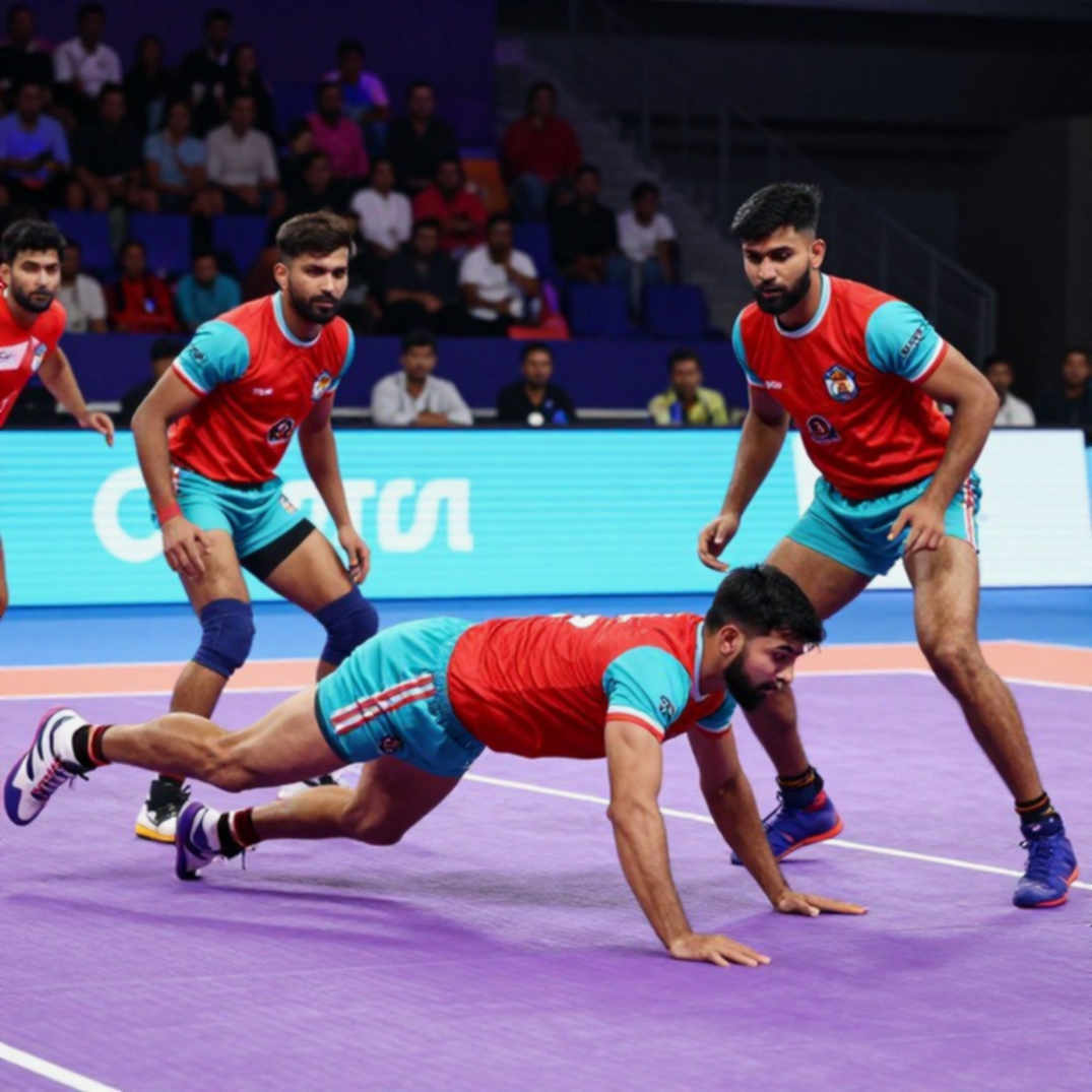 अहमदाबाद का पहला दिन: एक पॉइंट्स टेबल, तीन बिना खेले टीमें, और कबड्डी के 'कॉमनवेल्थ' फ्रेम के अंदर के सवाल